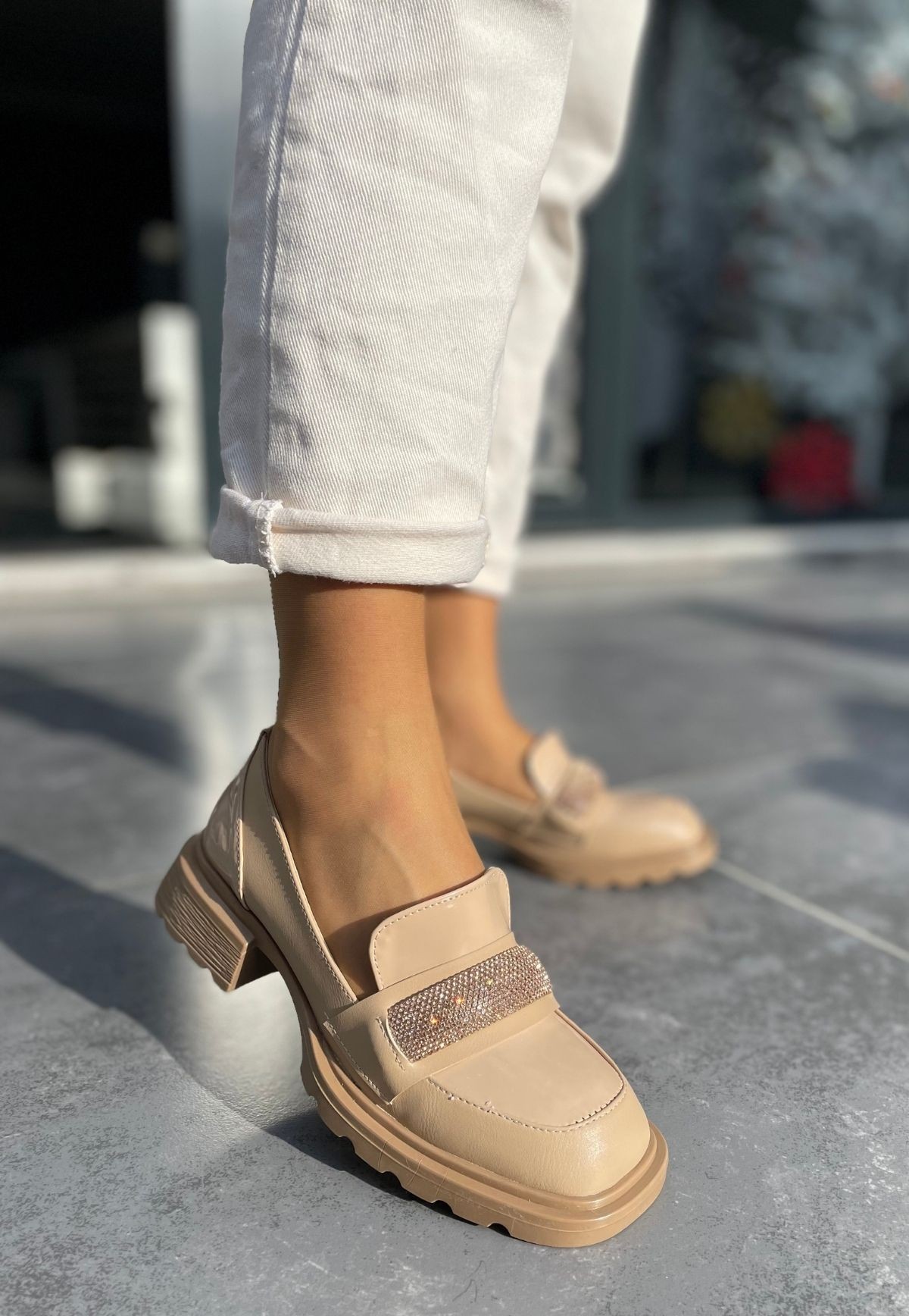 Owana Nude Rugan Oxford Ayakkabı